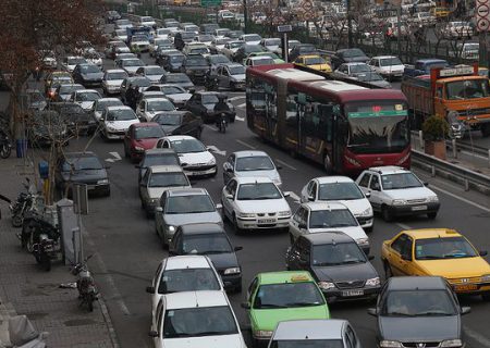 آخرین وضعیت ترافیک معابر تهران در روز دوشنبه