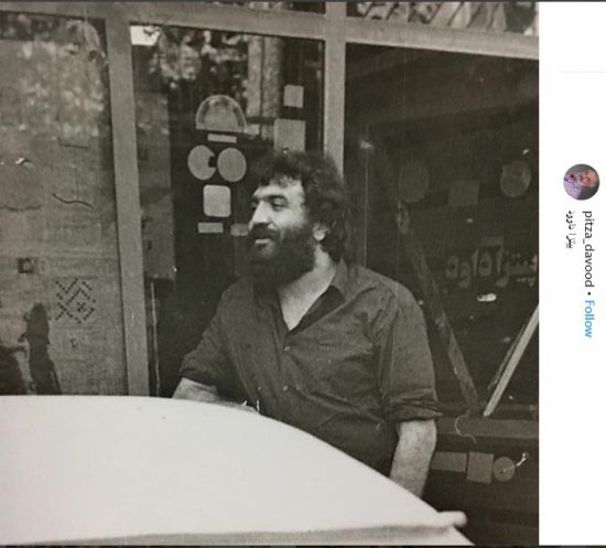 عکسی قدیمی از عمو داوود، صاحب اولین پیتزا فروشی تهران