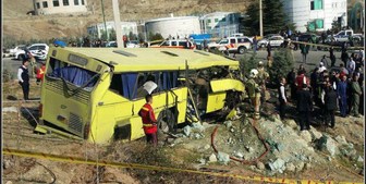 وضعیت دانشجویان مصدوم اتوبوس مرگ