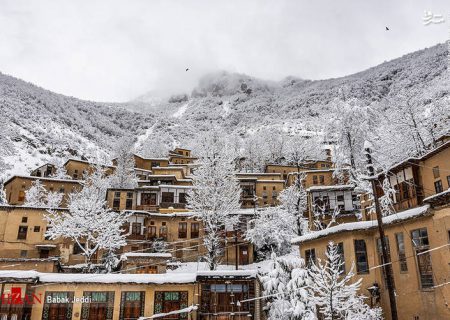 بارش برف در روستای زیبای ماسوله/گزارش تصویری