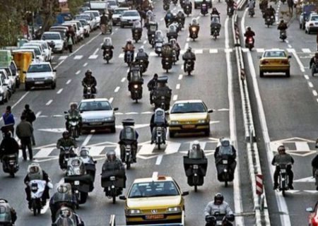 جولان موتورسیکلت‌های فرسوده در تهران