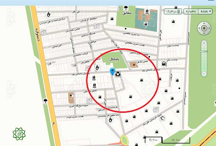 آدرس، تلفن و نقشه بازار شهید باستانی پور