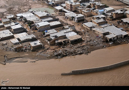 تصاویر هوایی از مناطق سیل‌زده لرستان/گزارش تصویری  