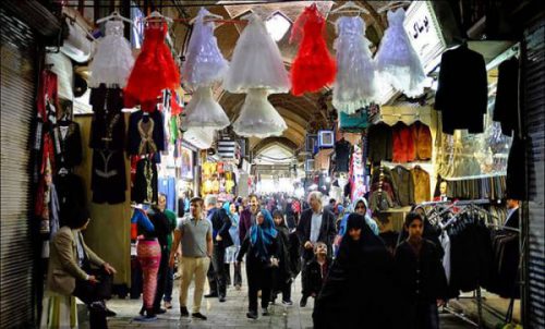 راسته پوشاک فروشی های بازار تهران