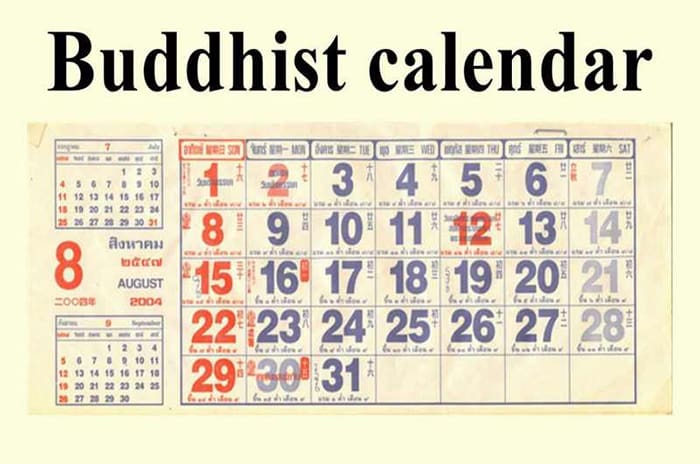 تقویم بودایی، یکی از کم کاربرد ترین گاه شمار ها در سطح جهان است