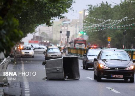 طوفان شدید در تهران/گزارش تصویری