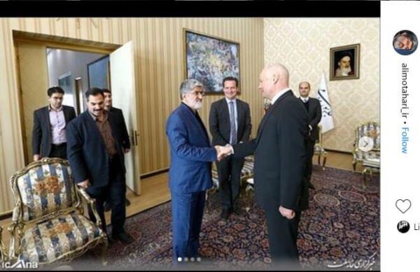 تصویری از دیدار سفیر آلمان با علی مطهری در بهمن ماه ۹۷
