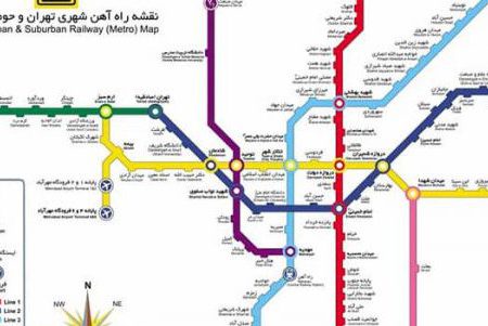 نزدیک ترین ایستگاه مترو تهران به ۷۰ خیابان معروف تهران
