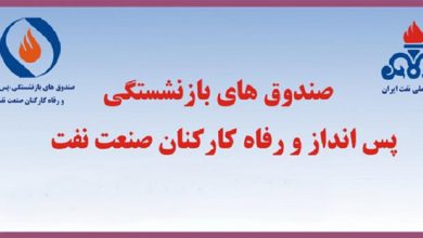 آدرس نمایندگی‌ها و کانون‌های بازنشستگی صنعت نفت
