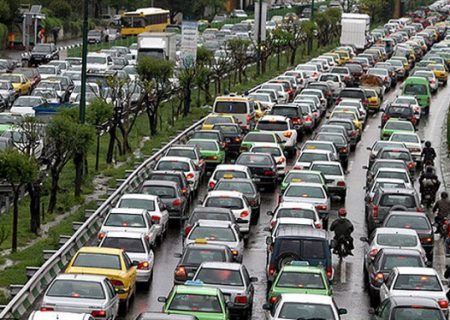 وضعیت ترافیکی معابر بزرگراهی شهر تهران در یکم مرداد