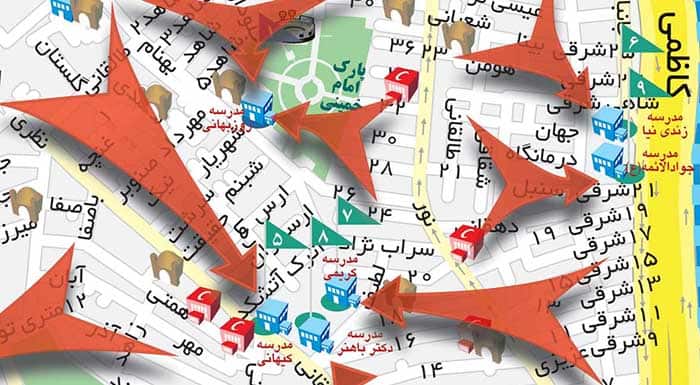 آدرس مراکز تخلیه امن اضطراری شهرداری منطقه ۱۹