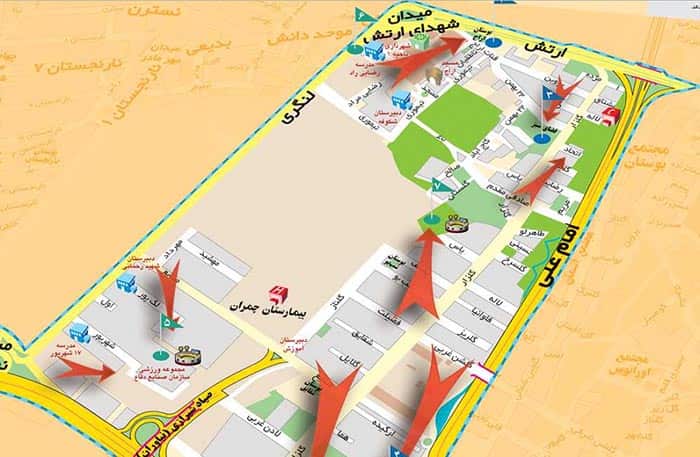 تخلیه امن شهرداری منطقه ۱ تهران