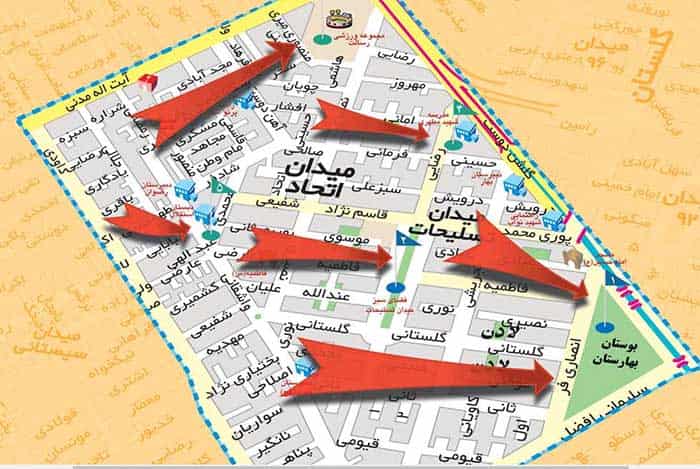 آدرس مراکز تخلیه اضطراری امن در محدوده شهرداری منطقه۸