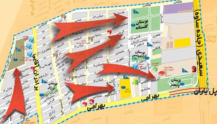 مراکز تخلیه امن اضطراری شهرداری منطقه ۱۸ تهران