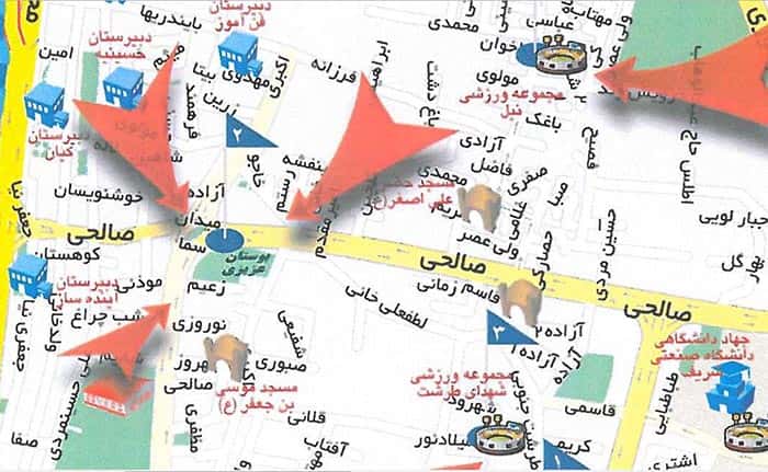 آدرس کلیه مراکز تخلیه امن اضطراری محدوده شهرداری منطقه ۲ تهران