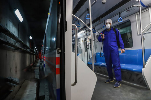 🎥  اتوبوس‌های شرکت واحد و واگن‌های مترو ضدعفونی شدند