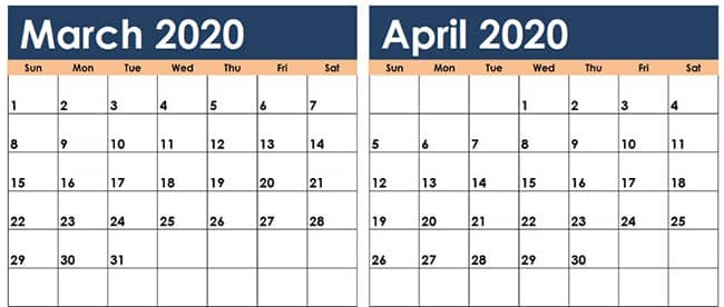 روزهای جهانی در تقویم فروردین ۹۹ ( March – April  2020 )