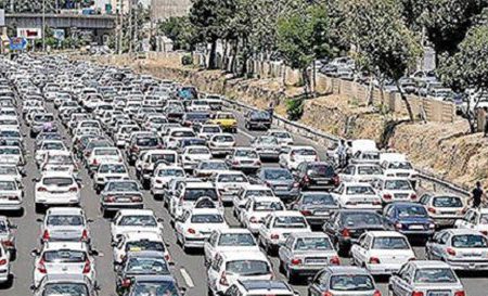 ترافیک سنگین در مبادی ورودی شهر تهران