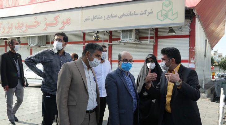 علی اعطا در بازدید از منطقه ۱۵ و روزبازار خاوران