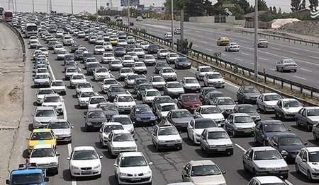 ترافیک سنگین در چالوس و آزادراه کرج_ تهران