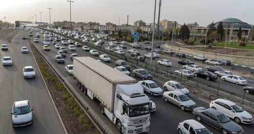 ترافیک نیمه سنگین در آزادراه قزین -کرج و کرج – تهران