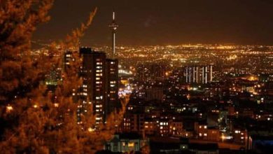 تهران در شب