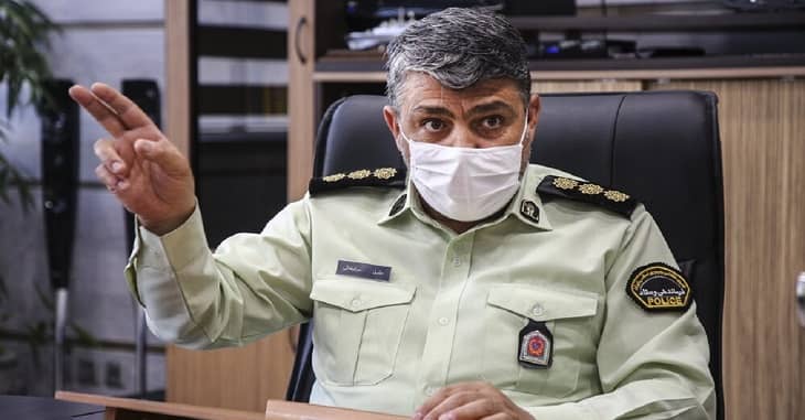 سرهنگ جلیل موقوفه ای رئیس پلیس پیشگیری تهران بزرگ