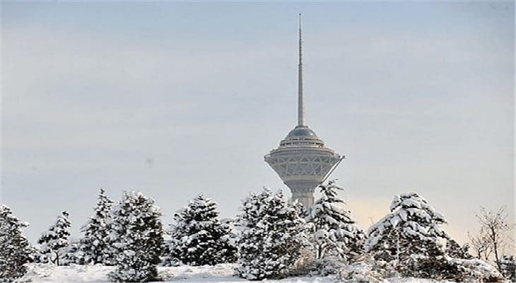 برف در تهران