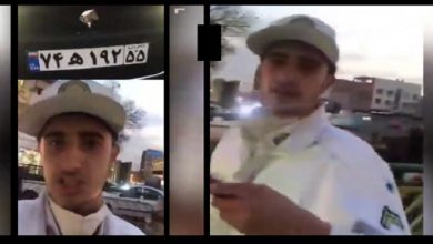 سرباز سیلی خورده پلیس راهور