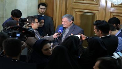 محسن هاشمی در جمع خبرنگاران