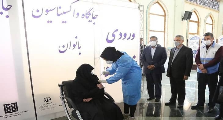 واکسیناسیون کرونای کارکنان سازمان بهشت زهرا
