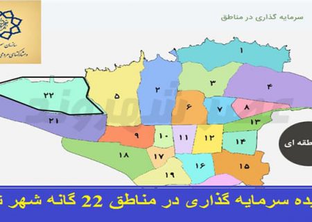 ۷۰ ایده سرمایه گذاری در مناطق ۲۲ گانه شهرداری تهران