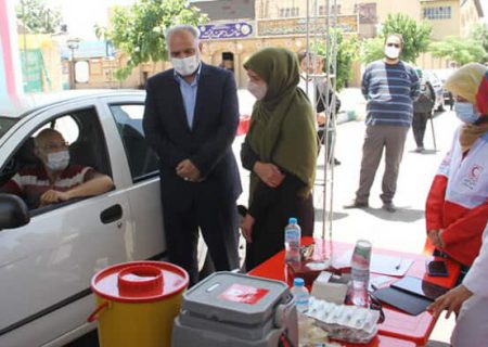 افتتاح پنجمین مرکز واکسیناسیون خودرویی کرونا شهر تهران