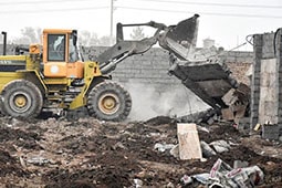 تخریب ساخت‌ و ساز غیرمجاز در دماوند