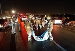 مرگ ۴۳ عابر پیاده در تصادفات رانندگی تهران
