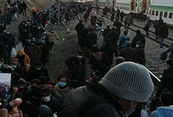برخورد دو قطار مترو در ایستگاه چیتگر در خط پنج متروی تهران | فیلم