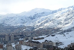 برف در تهران