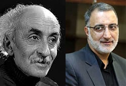 فیلم واکنش علیرضا زاکانی به حک کردن نامش روی سنگ قبر‌ نیما یوشیج