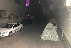 چادرخوابی همراهان بیماران