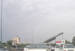 طوفان دیروز تهران