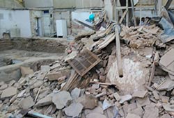 ریزش ساختمان فرسوده در تهران