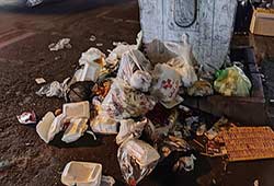 وضعیت سطل های زباله منطقه ۷ ، خیابان گرگان ، اجاره دار
