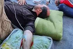 محسن منصوری در مناطق سیل زده