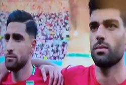 تیم ملی ایران سرود ملی را نخواندند