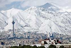 برف در تهران