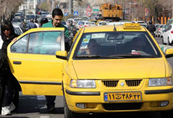 هنگام ترافیک و باران ، کرایه های تاکسی را گرانتر می شود