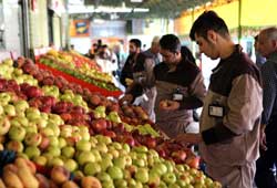 قیمت میوه و صیفی در میادین میوه و تره‌بار تهران