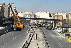 بازگشایی مسیر تردد بزرگراه شهید باقری